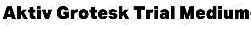 Aktiv Grotesk Trial Medium字体转换